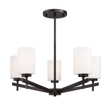 5 Light Medium Modern Chandelier by Forte - 2567-05-32