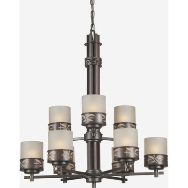 Len 9 Light Large Chandelier by Forte - 2534-09-32