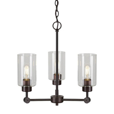 Jayden 3 Light Chandelier 18.25 x 18 Inch by Forte - 2614-03-32