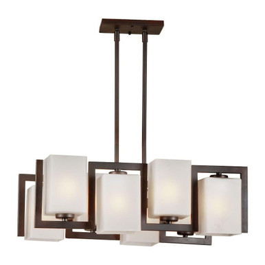 Aria 8 Light Small Foyer Island Chandelier by Forte - 2569-08-32