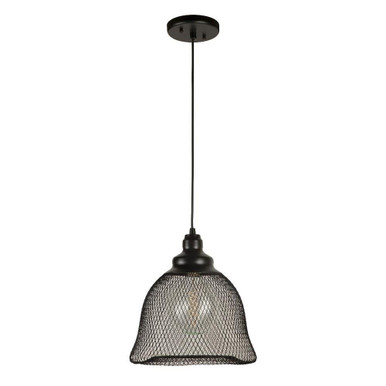 Mesh 1 Light Medium Pendant by Forte - 2685-01-04