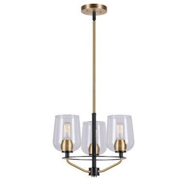 Palmer 3 Light Small Chandelier by Forte - 2726-03-62
