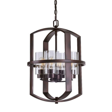 Hyde 4 Light Small Foyer Chandelier by Forte - 2718-04-32