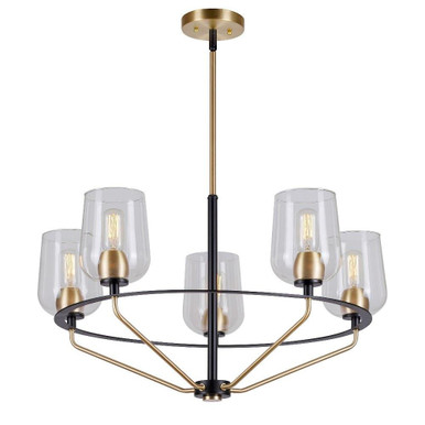 Palmer 5 Light Large Chandelier by Forte - 2726-05-62