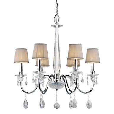 Cirrus 6 Light Large Chandelier by Forte - 4009-06-05