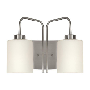 2 Light Vanity Light 13.5 Inch Wide by Forte - 5107-02-55
