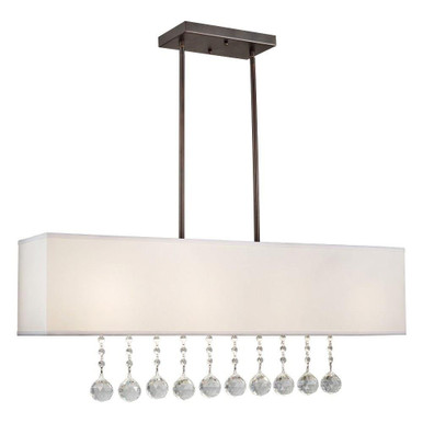 Garvey 4 Light Mini Foyer Island Chandelier by Forte - 7071-04-32
