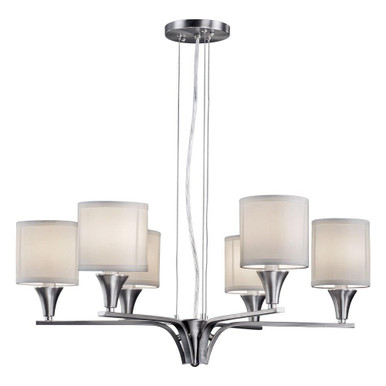 Gavin 6 Light Medium Chandelier by Forte - 7069-06-55