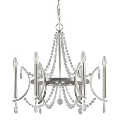 Liz 6 Light Medium Chandelier by Forte - 7067-06-55
