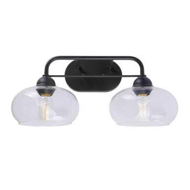 Cameron 2 Light Vanity Light by Forte - 5732-02-04