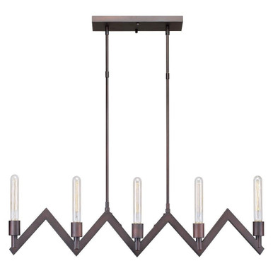 Farin 5 Light Mini Foyer Island Chandelier by Forte - 7082-05-32
