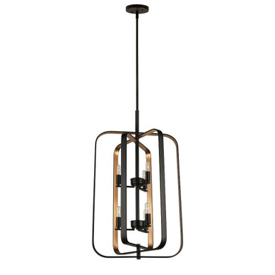 Kineo 6 Light Small Foyer Chandelier by Forte - 7096-06-42