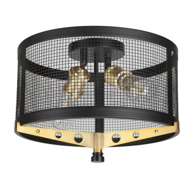 Takoma 2 Light 13.75 Inch Wide Flush Mount by Forte - 7119-02-62