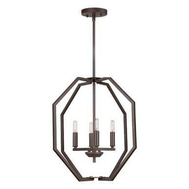Zach 4 Light Large Foyer Pendant by Forte - 7099-04-32