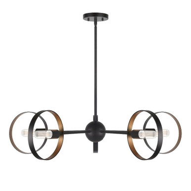 Monocle 5 Light Oversized Chandelier by Forte - 7120-05-42