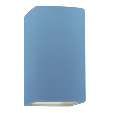 Ambiance 2 Large Rectangle Open Top Bottom Wall Sconce by Justice Design - CER-0955