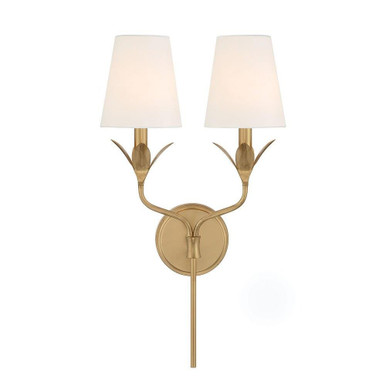 Broche 2 Light Wall Sconce 21 Inch Tall and 12 Inch Wide by Crystorama - 562