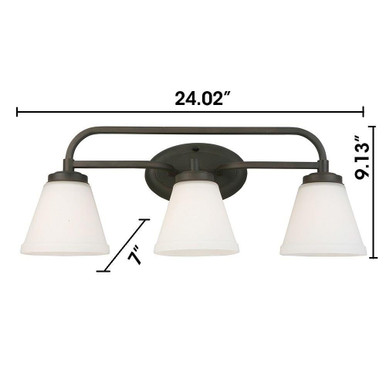 Mayview 3 Light Vanity Light by Eglo - 202911a
