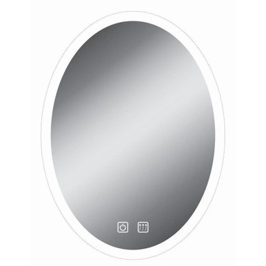 21W LED Bath Mirror 32 Inch Tall and 24 Inch Wide 2 Touch Buttons by Litex - MIR3009B