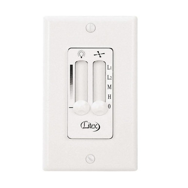 Accessory 300W 4 Speed Fan and Light Wall Control by Litex - WM-7WW