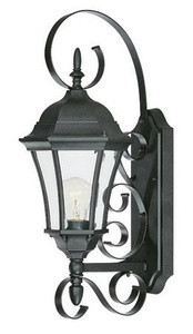 New Orleans 1 Light Outdoor Wall Lantern 22 Inch Tall by Acclaim - 5421BK