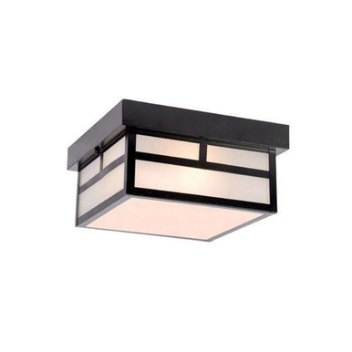 Artisan 2 Light 10.25 Inch Wide Outdoor Flush Mount by Acclaim - 4710BK