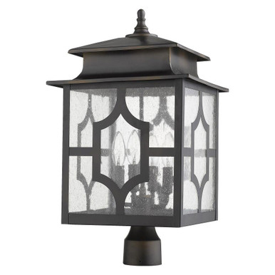 Calvert 4 Light Post Mount Light 12 x 21.5 Inches by Acclaim  - 1777ORB