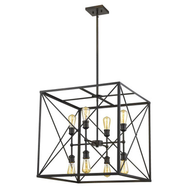 Brooklyn 8 Light Steel Large Pendant by Acclaim - IN21126ORB