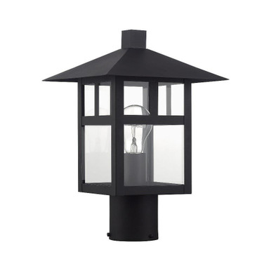 Crestlake 1 Light Large Outdoor Post Top Lantern 13.5 x 9 Inches by Livex  - 21325