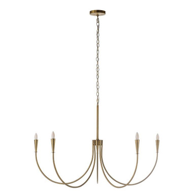 Luzon 5 Light Chandelier 16 Inch Tall and 48 Inch Wide by Renwil Inc - LPC4497