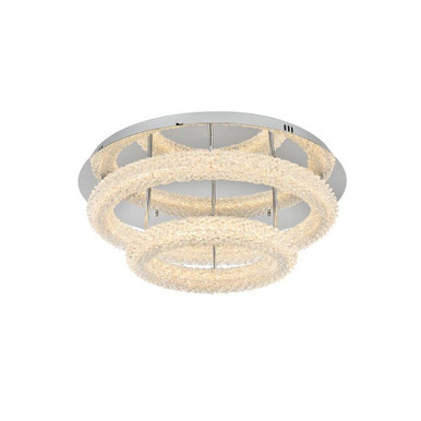 Bowen 192W 2 LED 26 Inch Wide Flush Mount by Elegant - 3800F26L2C