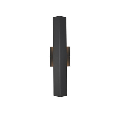 Troy 17W 2 LED Outdoor Wall Sconce 18 Inch Tall X 4.5 Inch Wide by Elegant - OD505W18BK