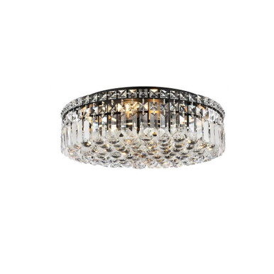 Maxime 6 Light Flush Mount 5.5 x 20 Inches by Elegant  - V2030F20BK/RC