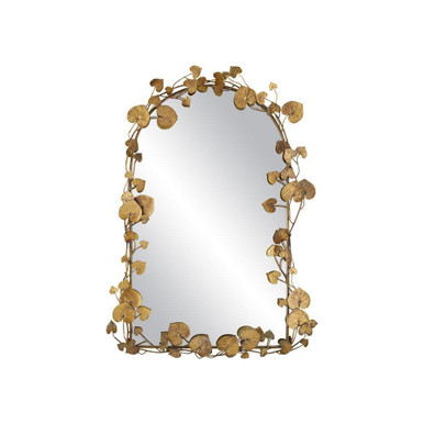 Vinna Arch Leaves Mirror 39 Inch Tall and 28 Inch Wide by Currey Company - 1000-0115