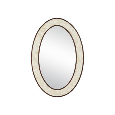 Andar Oval Mirror 39 Inch Tall and 26 Inch Wide by Currey Company - 1000-0125