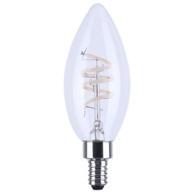 Reminiscent 4W B11 LED E12 Base Raplacement Bulb 3.94 Inch Length by Satco - S11525