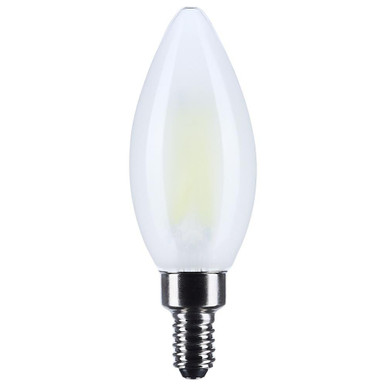 8W 4000K B11 LED Candelabra Base Replacement Bulb 3.86 Inch Length by Satco - S12497