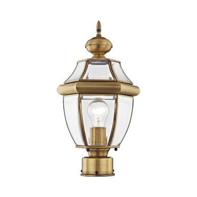 Monterey 1 Light Outdoor Post Top Lantern 8.5 x 16.5 Inches by Livex  - 2153