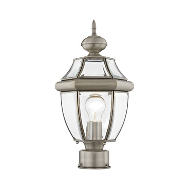 Monterey 1 Light Outdoor Post Top Lantern 8.5 x 16.5 Inches by Livex  - 2153