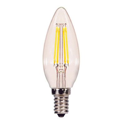 3.88 Inch 4.5W B11 LED Candelabra Base Lamp (Pack of 2) by Satco S21708