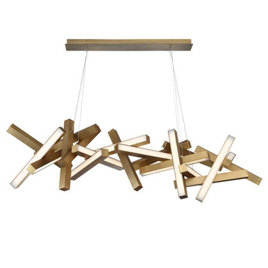 Chaos 19 LED Light Oversized Linear Chandelier by Modern Forms - PD-64872