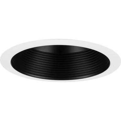 50W Step Baffle Trim for 6 Inch Shallow Housing 3.75 x 7.31 by Progress - P806006