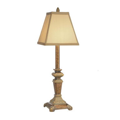 1 Light Square Footed Buffet Lamp 25 Inches Tall by Stiffel - BL-AC8620-ATS