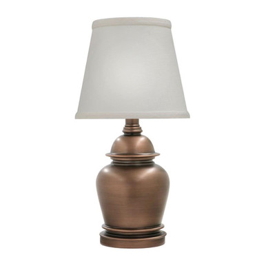 1 Light Urn Mini Table Lamp 16 Inches High by Stiffel - ML-A627-AOB