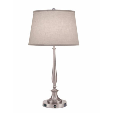 1 Light Table Lamp with USB and outlet 29 Inches Tall by Stiffel - TL-5855-A090-SN