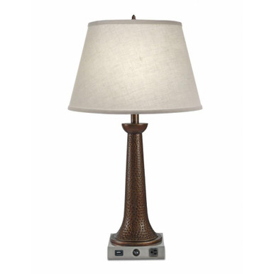 1 Light Table Lamp with USB and outlet 30 Inches Tall by Stiffel - TL-6637X-A846-RST