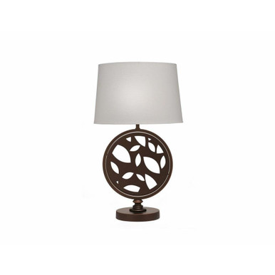 26 Inch High Oil Rubbed Bronze Laser Cut Lyrical Table Lamp by Stiffel - TL-6667-12D-LCLY-OB