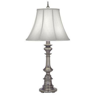 33 Inch High Antique Nickel Traditional Table Lamp by Stiffel - TL-N6086-K9079-AN