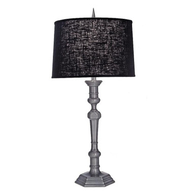32 Inch High Gun Metal Candlestick Table Lamp by Stiffel - TL-N3040-N3042-GM