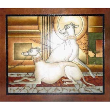 Painting 20 Inch Twin Dogs by Lite Source - LP-1508